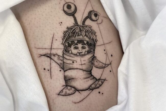 Tatuaje dibujo mondtruito. Autor: Yolitron.